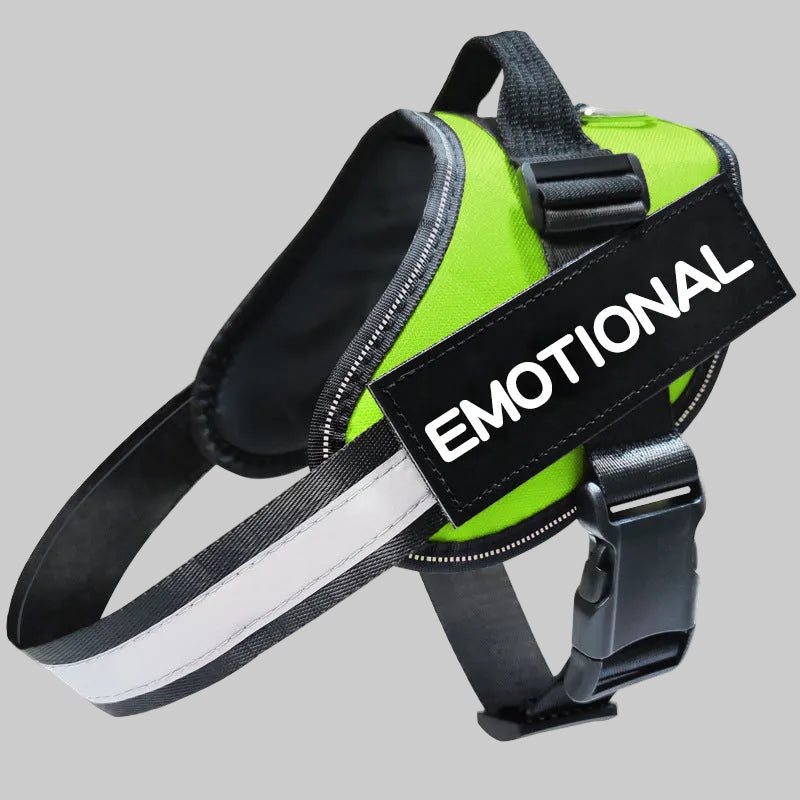 Breathable material used in reflective dog harness