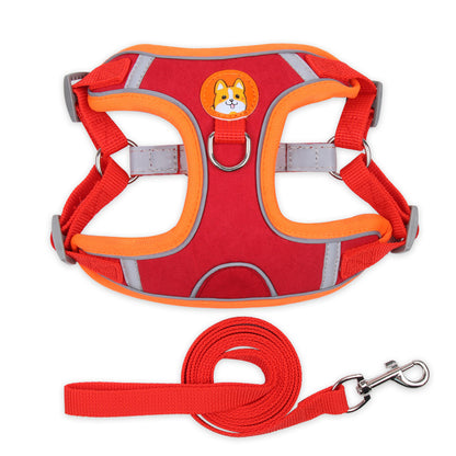 Adjustable soft pet harness for dogs and cats