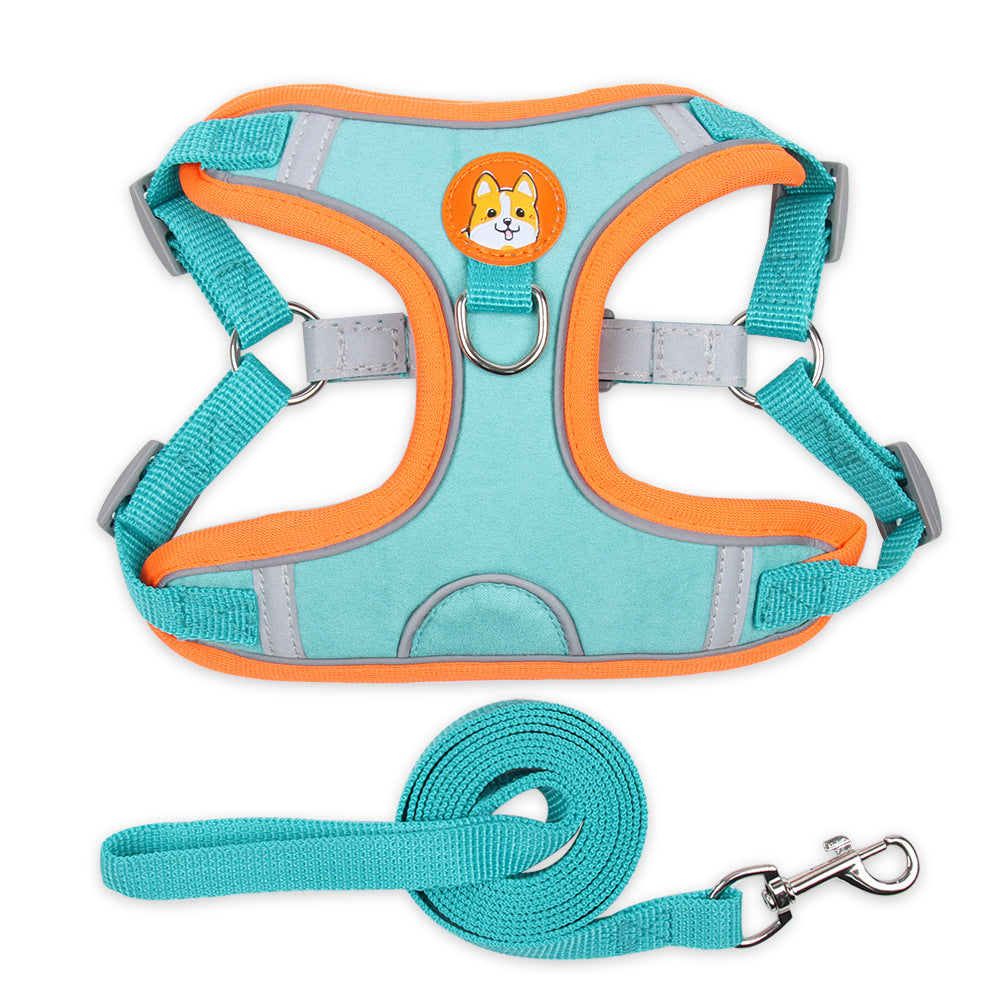 Comfortable reflective pet harness for small pets