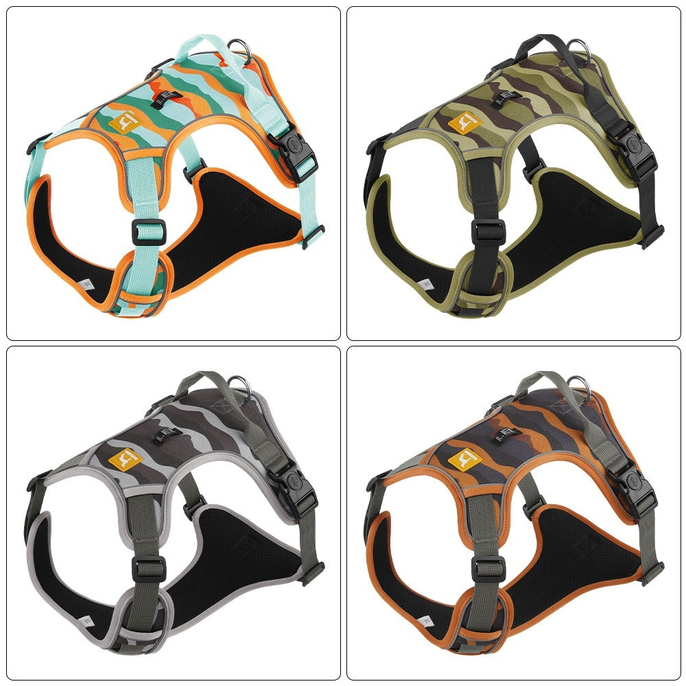 No pull reflective dog harness with matching leash